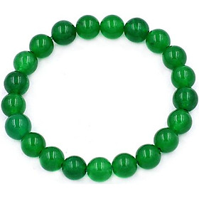 Chuỗi hạt đeo tay Thạch Anh Xanh Lá 8 ly 21 hạt - hợp mệnh Hỏa, mệnh Mộc