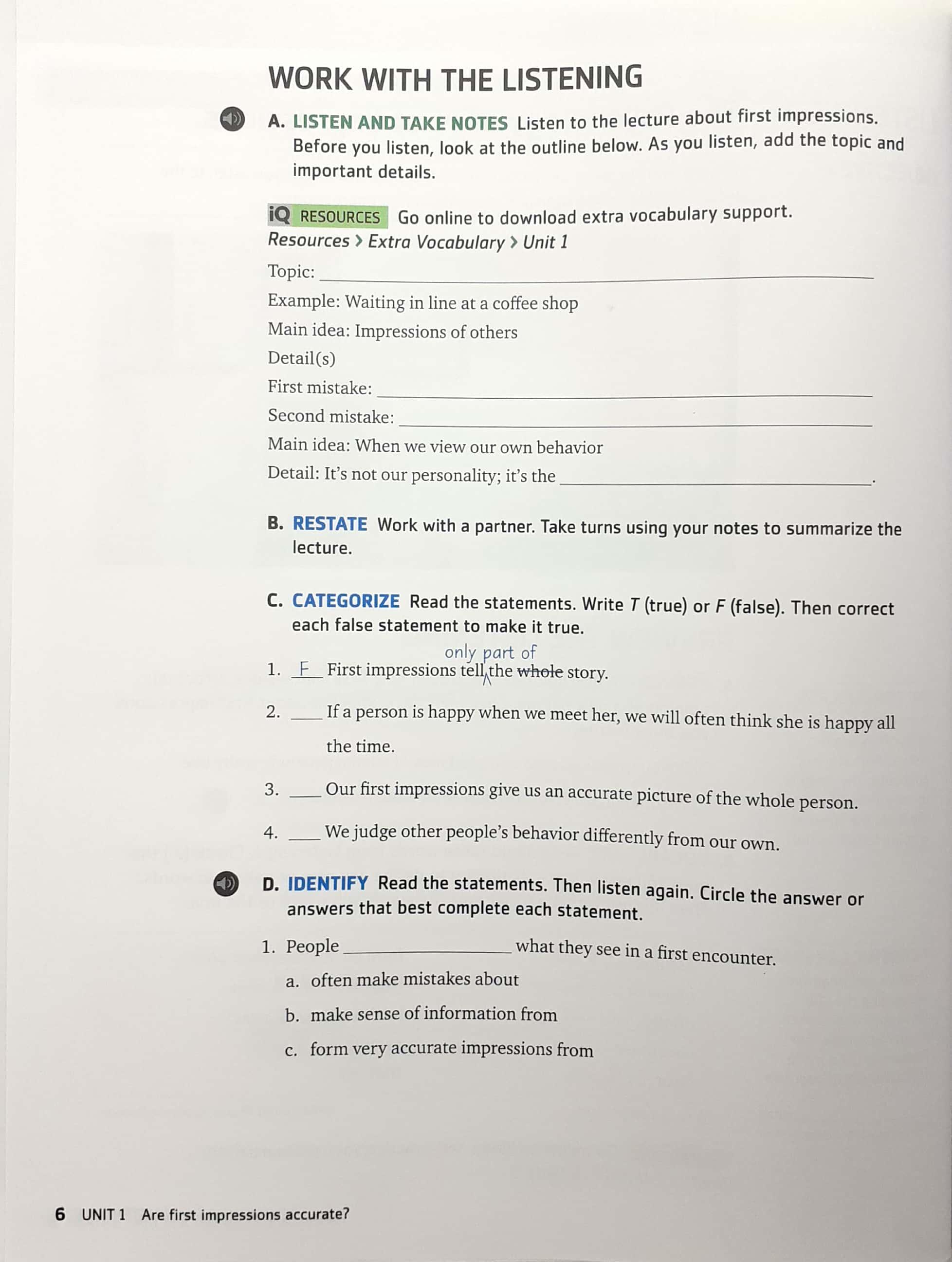 Q: Skills For Success: Level 3: Listening And Speaking Student Book With iQ Online Practice - 3rd Edition