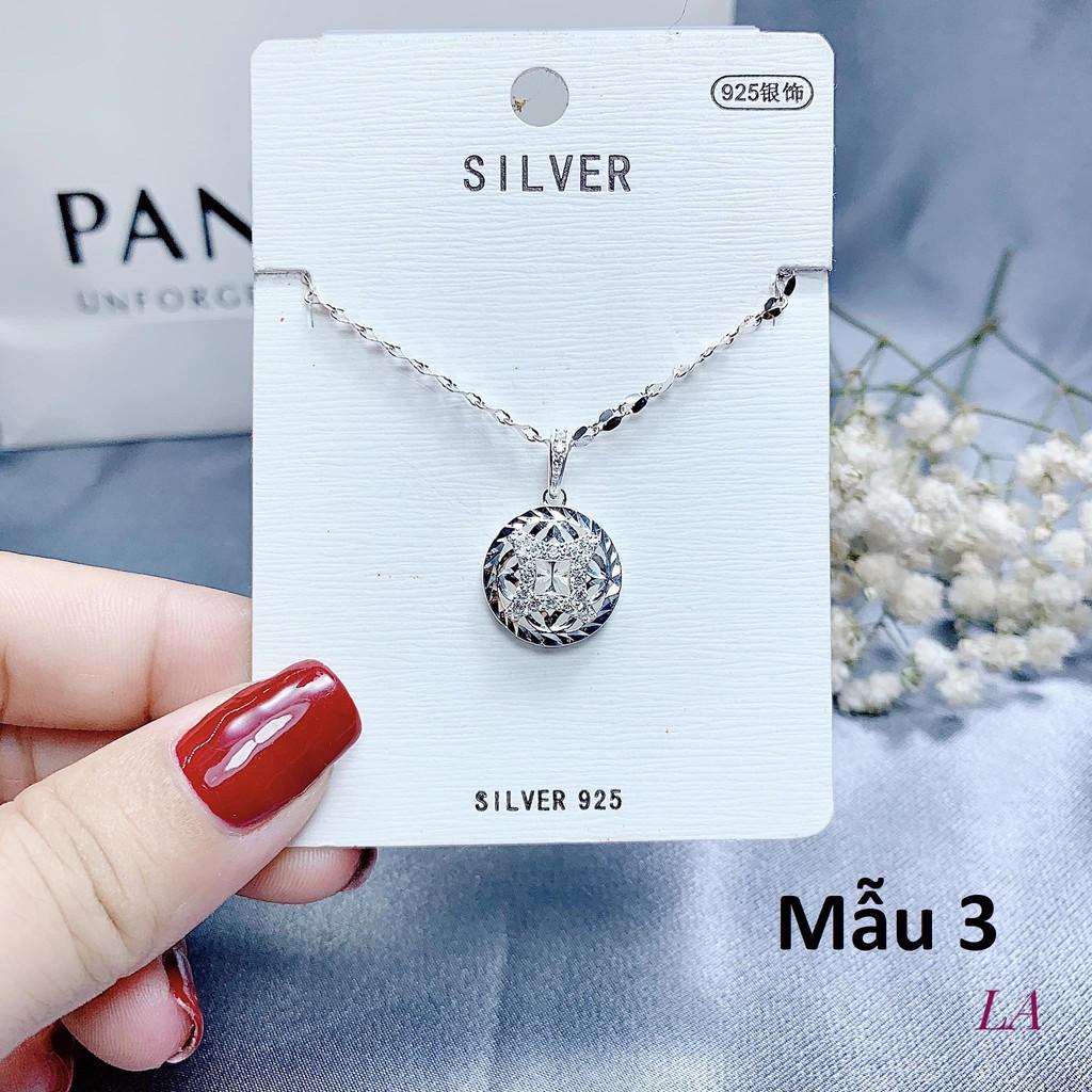 Dây chuyền nữ thời trang cao cấp chất liệu bằng bạc xi vàng và xi kim SA0019