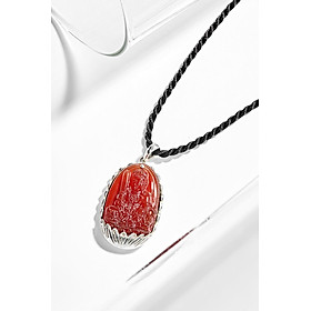 Mặt Dây Chuyền Phật Bản Mệnh Đá Mã Não Đỏ Mệnh Hỏa, Thổ - Ngọc Quý Gemstones