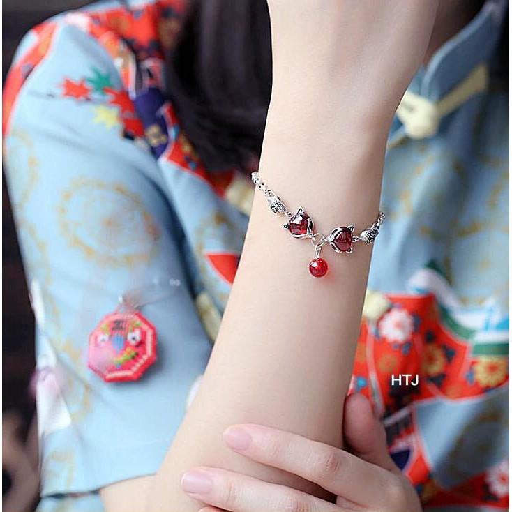 Lắc tay nữ thời trang chất liệu bằng bạc s925 MS0110