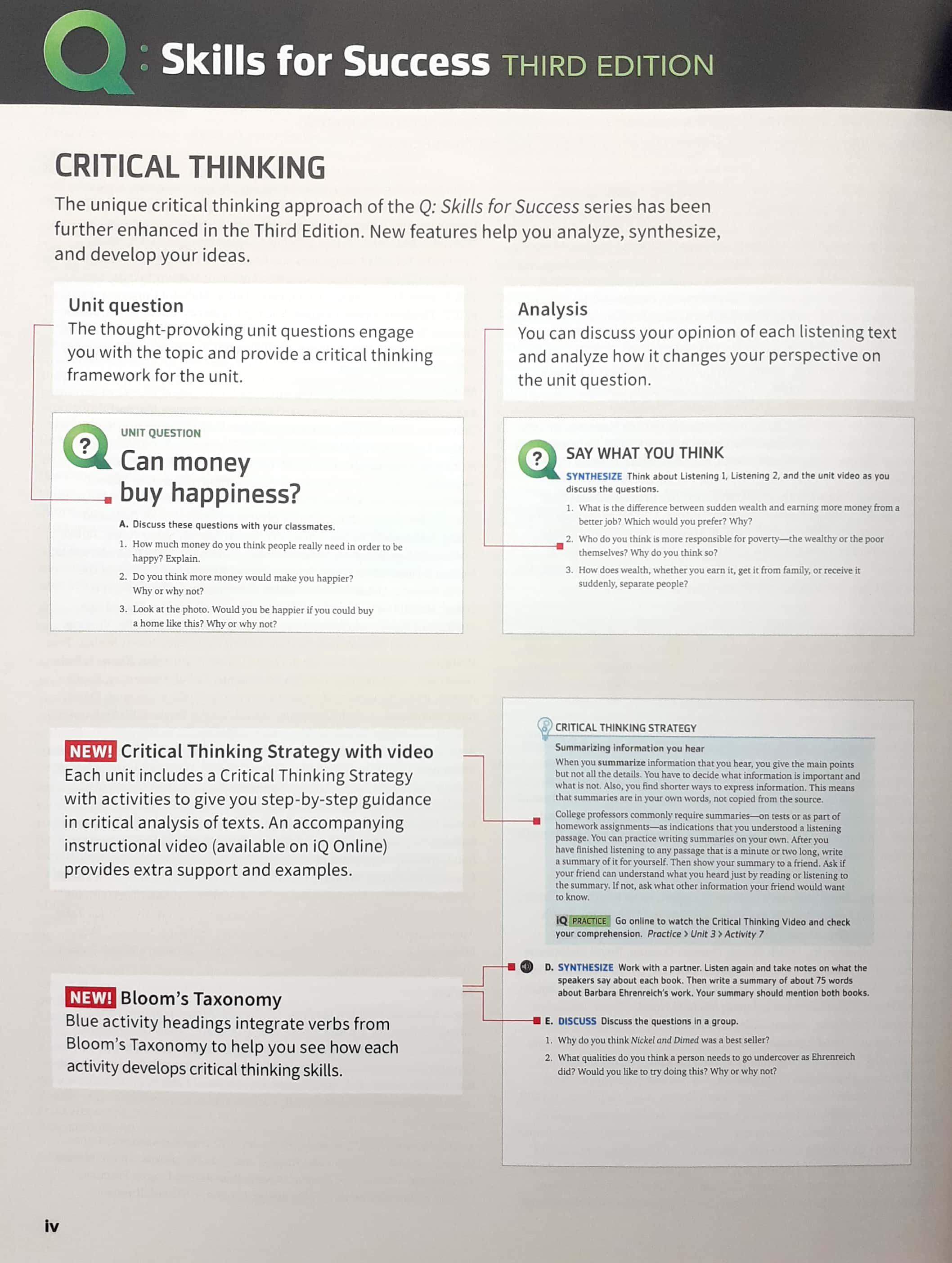 Q: Skills For Success: Level 3: Listening And Speaking Student Book With iQ Online Practice - 3rd Edition