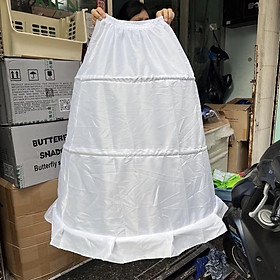 Phụ kiện cưới giang - Tùng xoè váy cưới 3 tầng không lưới hàng sản xuất tại việt nam