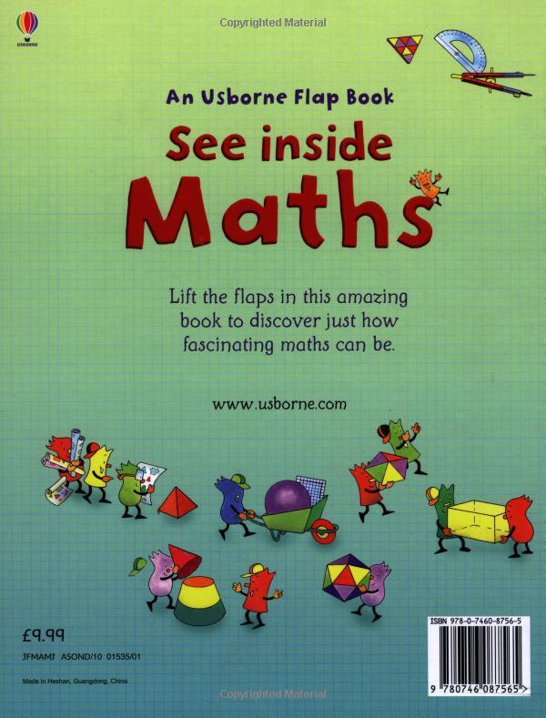 Sách tương tác tiếng Anh - Usborne See inside Maths