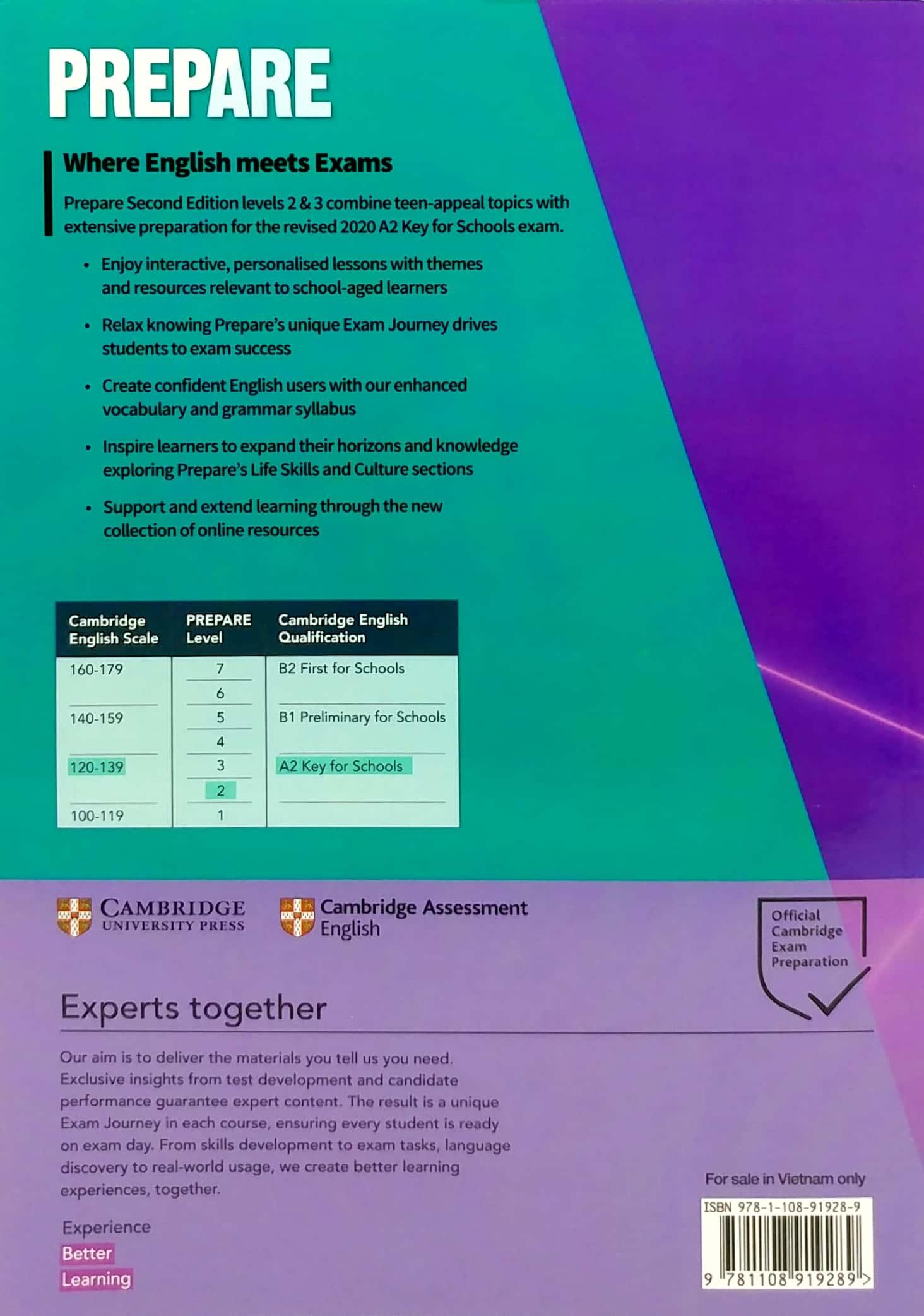 Prepare A2 Level 2 Workbook With Audio Download