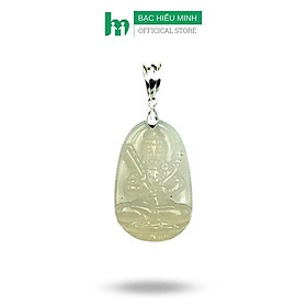 Mặt Dây Chuyền Nam, Nữ Mặt Phật Hư Không Tạng Bồ Tát - Phật Hộ Mệnh Tuổi Sửu-Dần Bạc Hiểu Minh MDN474 
