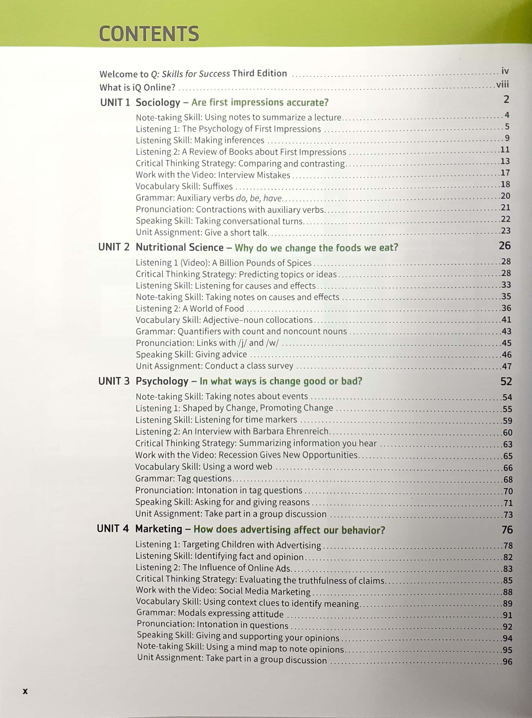 Q: Skills For Success: Level 3: Listening And Speaking Student Book With iQ Online Practice - 3rd Edition