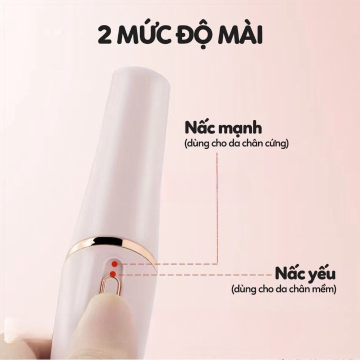 Máy chà mài gót chân sạc điện đa nắng mẫu mới siêu êm loại tốt