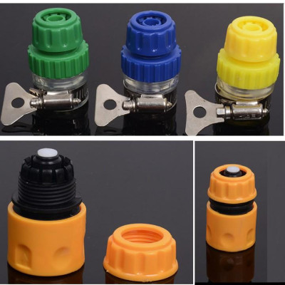 Bộ dây vòi xịt nước rửa xe, tưới cây . tăng áp 3 lần, loại 15m 206318 đầu đồng,cút,nối vàng + tặng đai