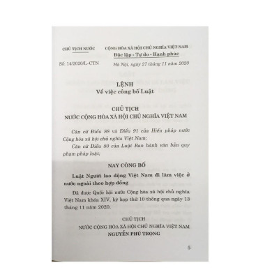 Sách - Luật Người Lao Động Việt Nam Đi Làm Việc ở Nước Ngoài Theo Hợp Đồng - NXB Chính Trị Quốc Gia