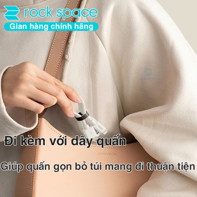 Dây cáp sạc nhanh cho ip Rockspace P8 độ dài 1m sạc nhanh ổn định không nóng máy - Hàng chính hãng bảo hành 12 tháng
