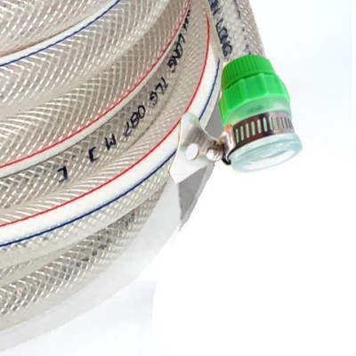 Bộ dây vòi xịt nước rửa xe,tưới cây .tăng áp 3 lần,loại 7m.10m 206318 đầu đồng,đai,nối nhựa v+tặng túi đựng bút