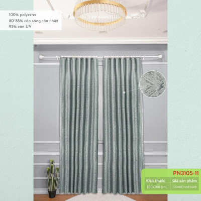 Rèm may sẵn 130x200cm các màu