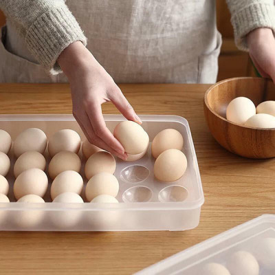Hộp đựng trứng 24 quả có nắp đậy nhựa Việt Nhật (6786), khay bảo quản trứng không bị vỡ chắc chắn
