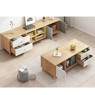 GIÁ RẺKỆ TV phối hiện đại 1m4/ Kệ tivi gỗ MDF phủ melamine cao cấp chống thấm nước KTV015