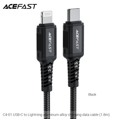 Cáp Acefast Type C to Light.ning (1.8m) - C4-01 Hàng chính hãng Acefast