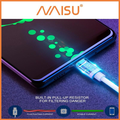 Cáp Sạc Type C Truyền Dữ Liệu 5A Dài 1M Màu Trắng Cho Android ID – 1815 - Hàng nhập khẩu