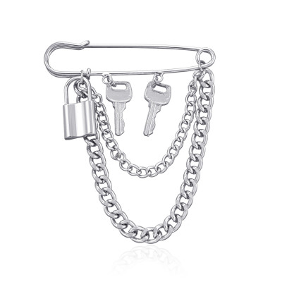 Ghim cài áo kim băng cài vest sơ mi thanh lịch cá tính charm ổ khoá độc đáo lạ mắt xu hướng giới trẻ