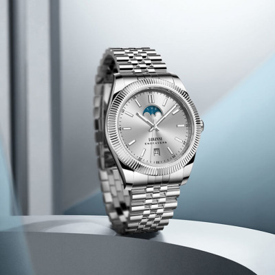 Đồng hồ nam chính hãng LOBINNI L19018-2,Kính Sapphire,chống xước,chống nước 50M,BH 24 tháng,máy cơ(Automatic)