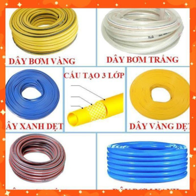 Bộ dây tăng áp 3 lần vòi xịt nước rửa xe, tưới cây loại 15m (cút nhựa nối nhựa đen 713-2) 206843