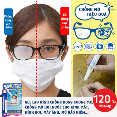 Gel lau kính chống bám sương mù, hơi nước cho mắt kính