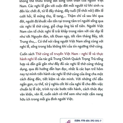 Sách - Thờ Cúng Cổ Truyền Việt Nam - Nghi Lễ Và Thực Hành Nghi Lễ