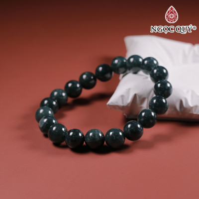 Vòng tay đá cẩm thạch lam ngọc hạt 10mm mệnh thủy, mộc - Ngoc Quý Gemstones