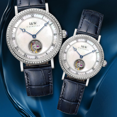 Đồng hồ nam chính hãng IW CARNIVAL IW626G-1 Kính sapphire ,chống xước ,Chống nước 30m ,Bảo hành 24 tháng,Máy cơ (Automatic),dây da cao cấp