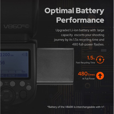 Đèn Flash Godox V860III cho máy ảnh Canon Hàng Chính Hãng