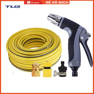 Bộ dây và vòi xịt rửa xe tưới cây tăng áp 7-10M(cút đồng nối 713-1) 206817