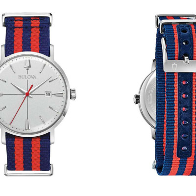 Đồng Hồ Nam Bulova Dây Vải Nato 96B314 - Mặt Trắng