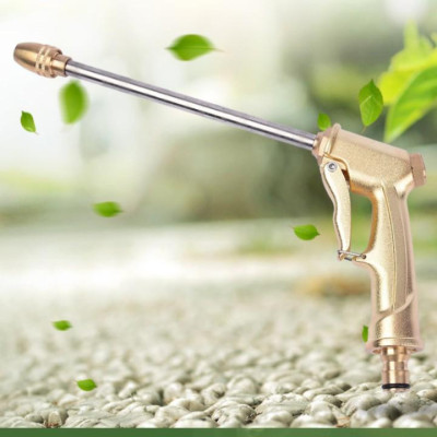 Bộ dây vòi xịt nước rửa xe, tưới cây . tăng áp 3 lần, loại 15m 206701-3 đầu đồng, cút đồng