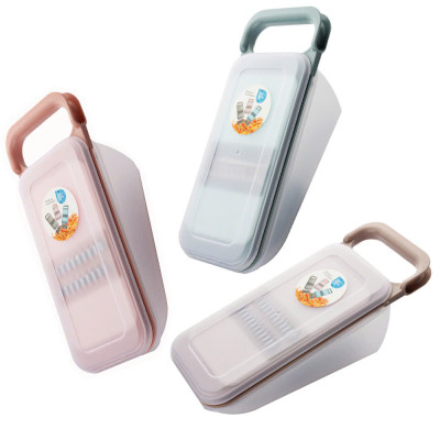 Dụng Cụ Bào Rau Củ Đa Năng Thiết Kế 3 Lưỡi Dao Cắt Kèm Hộp Đựng Thông Minh Tiện Lợi - Bào Củ Quả , Thái Thạch Sợi Trà Sữa Có Khay Đựng,Nhỏ Gọn Tiện Lợi -  Hàng cao cấp