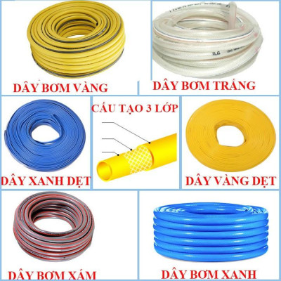 Vòi phun xịt rửa xe, tưới cây chuyên nghiệp 15m 206817 (cút đồng nối đồng)