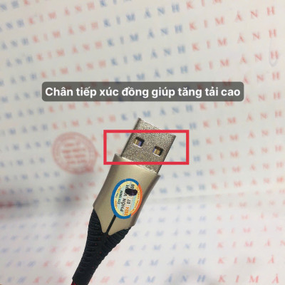Dây sạc nhanh 3A Hiệu Ham mer ( H-C11-M ), Chân Micro/ V8, Có đèn báo, Kim Ánh bảo hành Hàng chính hãng 12 tháng
