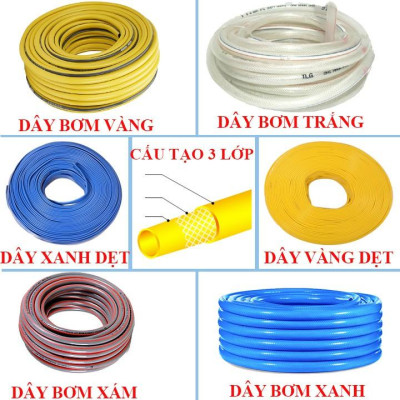 Bộ dây và vòi xịt tăng áp lực nước,rửa xe, tưới cây 15m (cút nhựa nối đồng nhựa) 206843