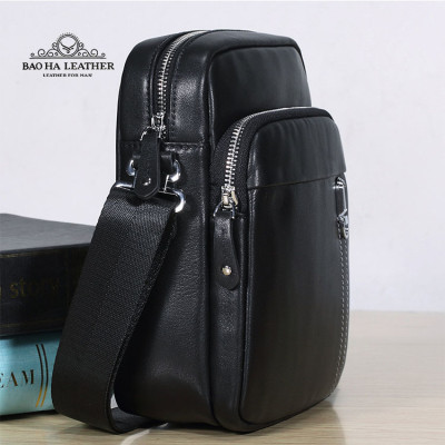 Túi đeo chéo nam mini da bò cao cấp BAOHA LEATHER BHM5801
