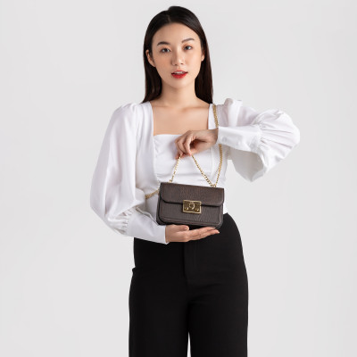 Túi Lata ( Thời trang nữ đi chơi size 19 - Túi đeo chéo da HN96 )