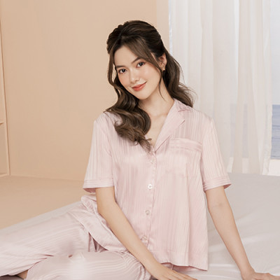 Bộ Đồ Satin Lửng Nữ Vincy Thoáng Mát BLS014W81 