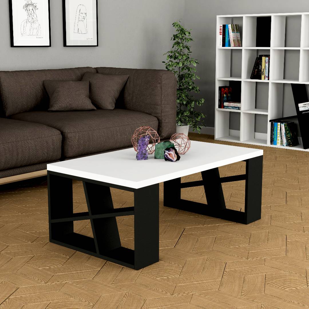Bàn sofa bàn trà gỗ công nghiệp phòng khách SMLIFE Brianes