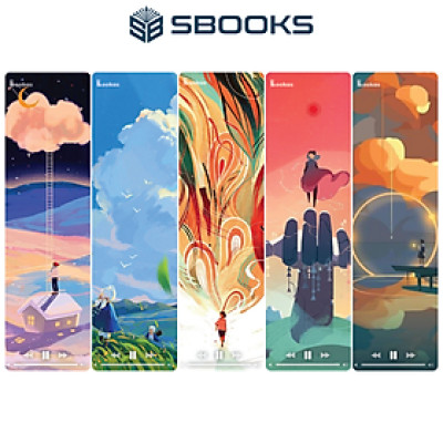 5 Cái Bookmark Kẹp Sách, Dấu Trang Hoạ Tiết Hoạt Hình Chữa Lành - SBOOKS