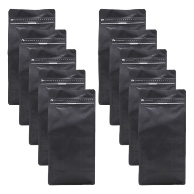 Túi Zip Đáy Bằng Pocket Đen Mờ (13 x 26.5 cm)
