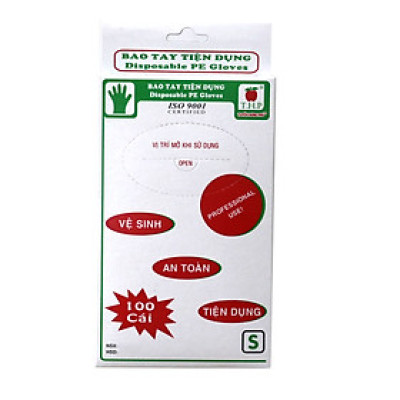 Găng tay xốp 100 cái/hộp THP Tuyền Hưng Phú - Hàng chĩnh hãng