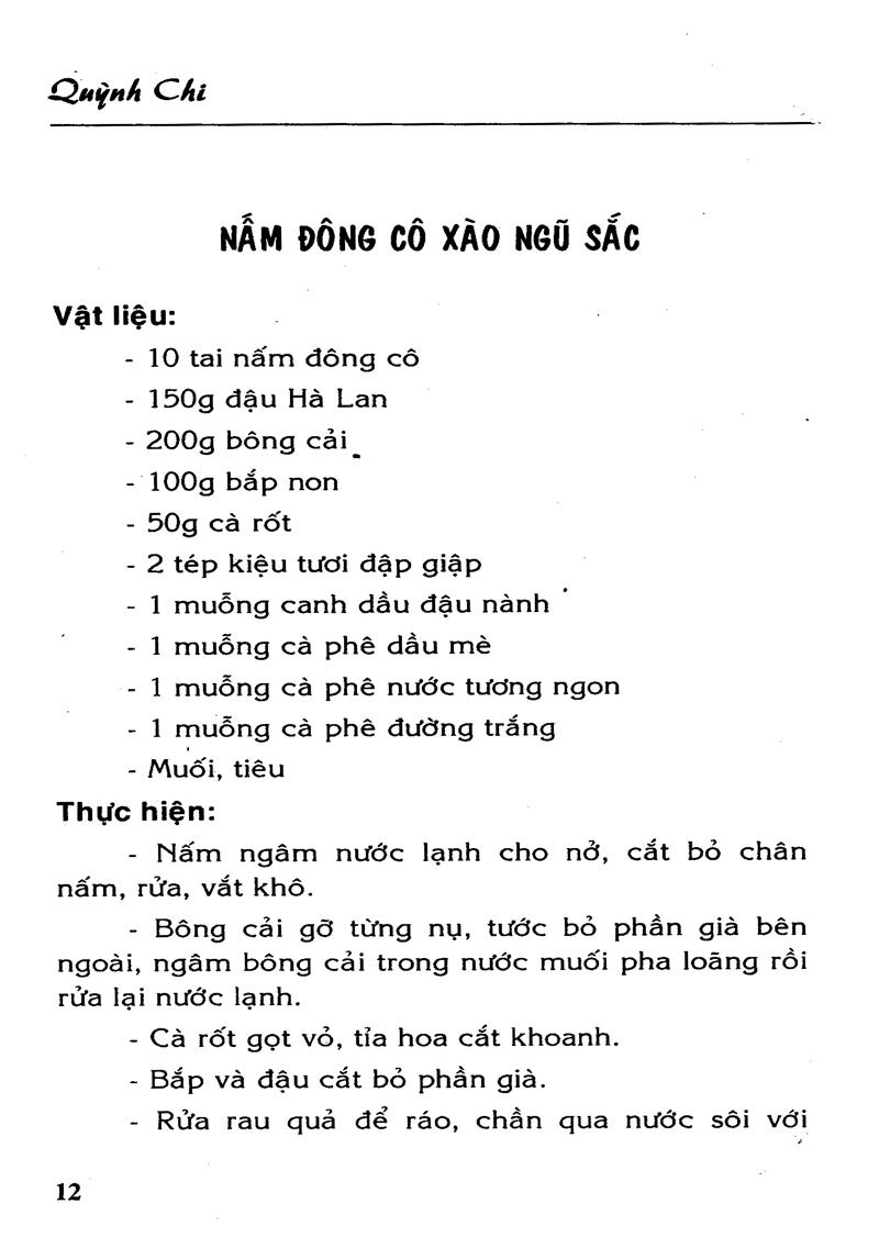 Các Món Ăn Chay