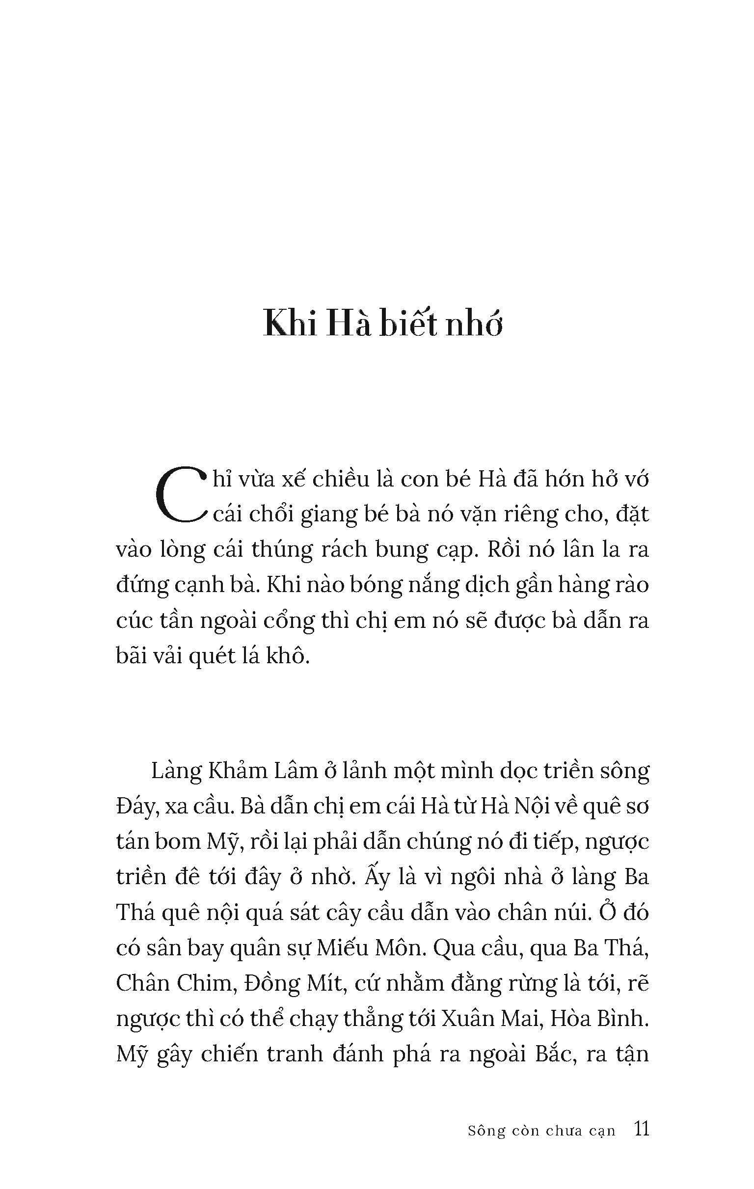 Sông còn chưa cạn (Dành cho lứa tuổi 13+)