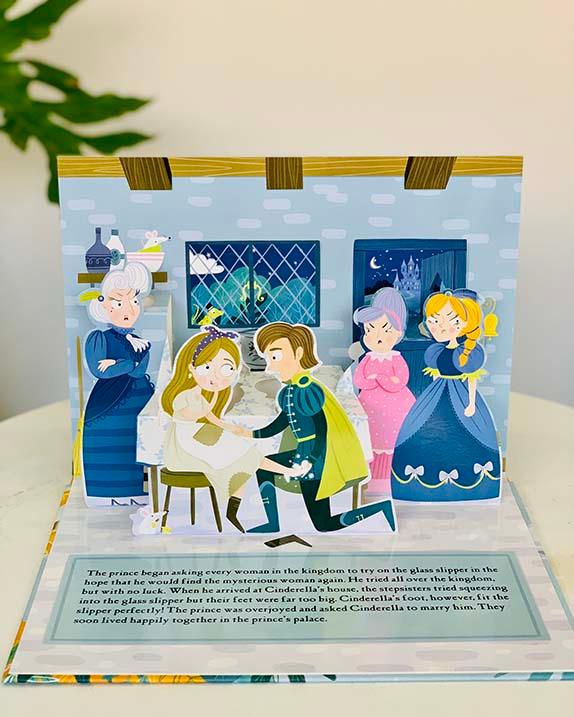 Sách tương tác thiếu nhi tiếng Anh - Cinderella Fairy Tale Pop Up
