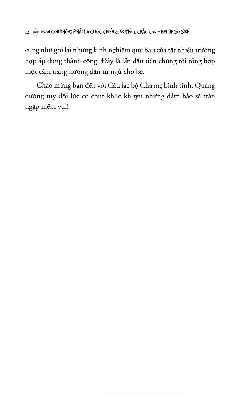 Sách - Nuôi Con Không Phải Là Cuộc Chiến 2 - Quyển 1 - Chào Con - Em Bé Sơ Sinh (Tái Bản 2025)