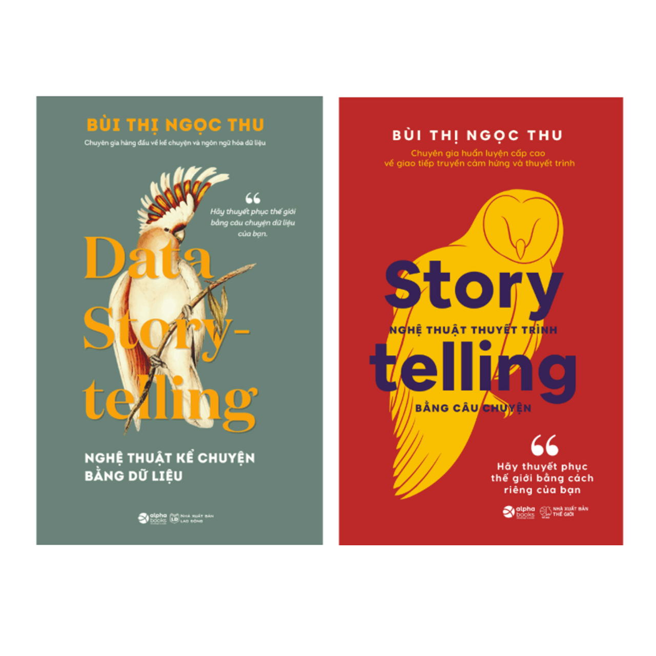 Combo 2 Cuốn: Story-telling: Nghệ Thuật Thuyết Trình Bằng Câu Chuyện + Data Story-telling: Nghệ Thuật Kể Chuyện Bằng Dữ Liệu