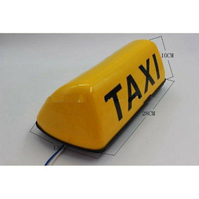 Mào taxi có đèn sáng đế nam châm tự hút