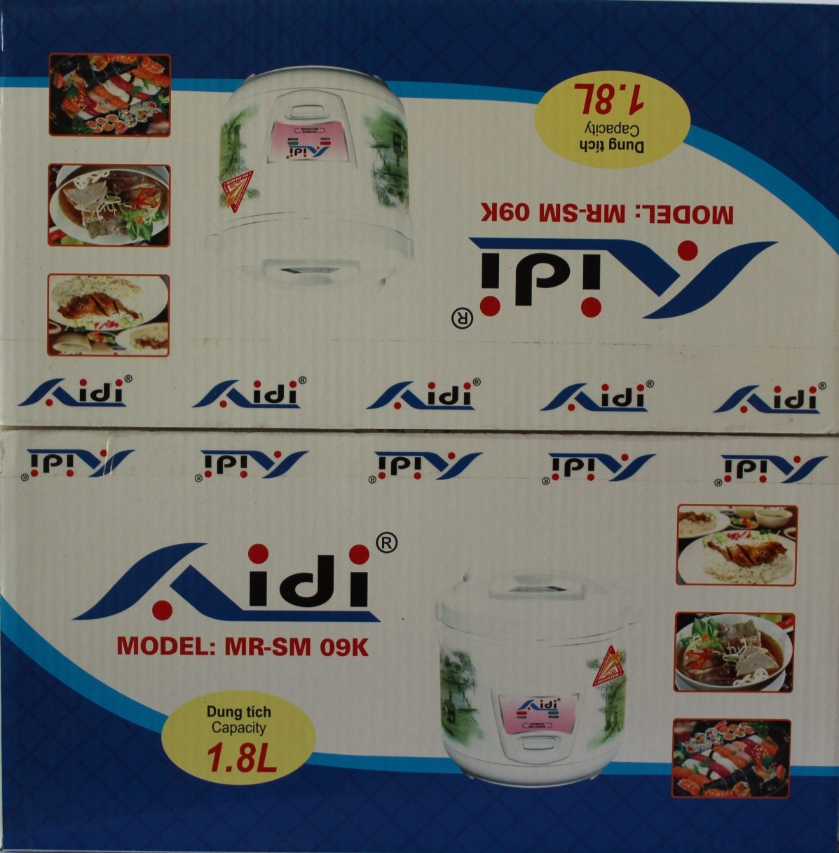 Nồi cơm điện Aidi MR-SM09K - Màu Ngẫu Nhiên -Chính Hãng